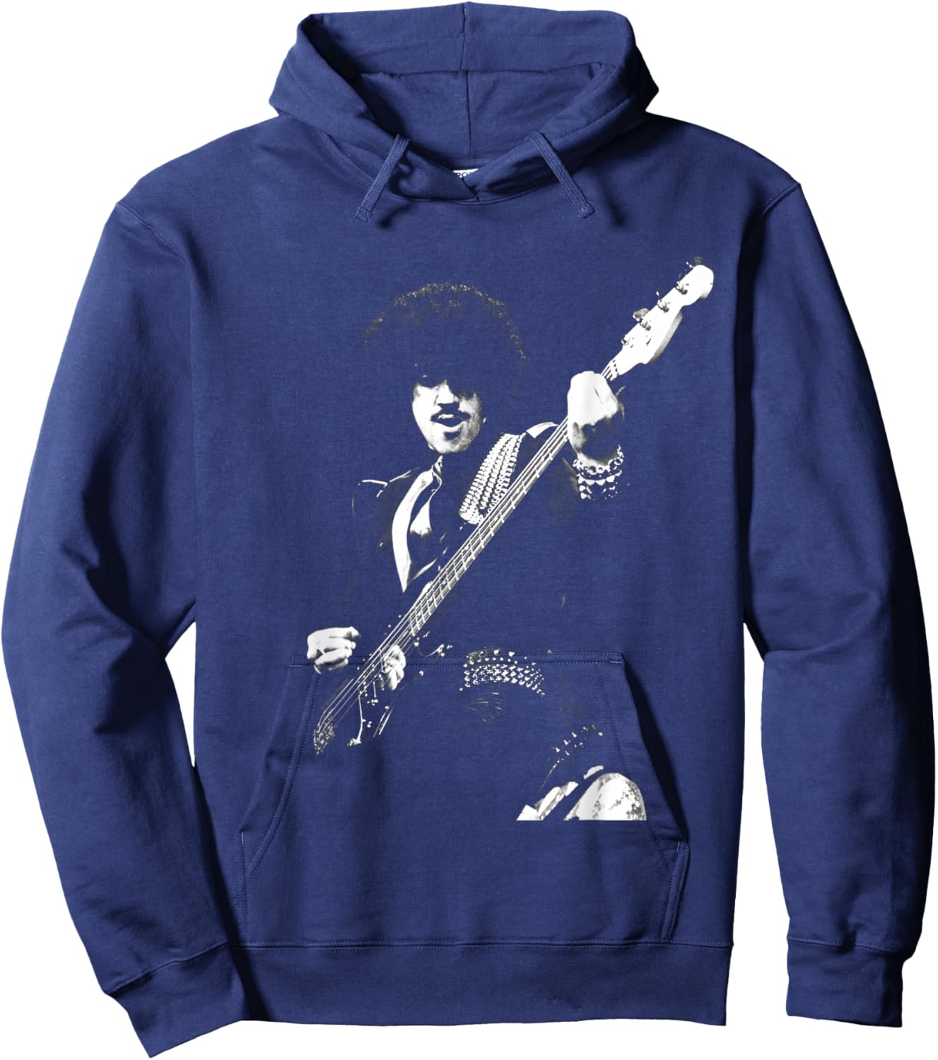 Thin Lizzy Bassist Phil Linot Live by Simon Fowler Hoodie - Hoodie | Navy