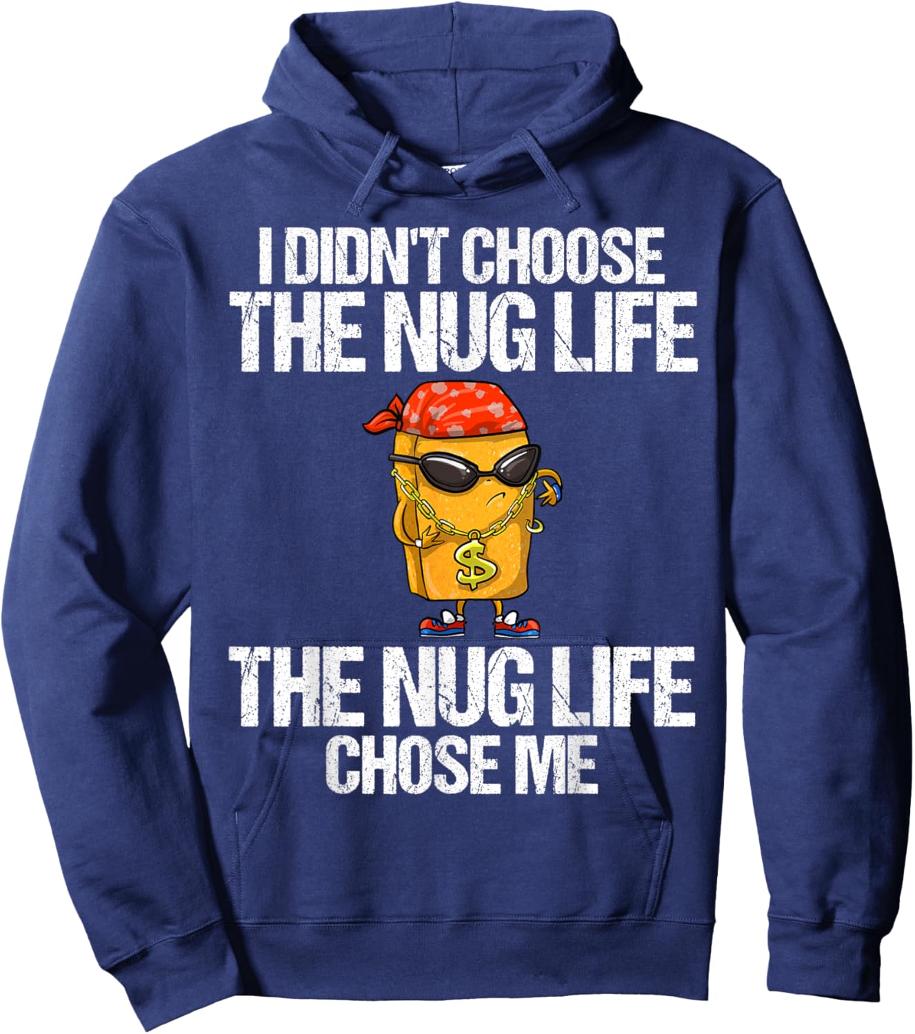 Chicken Nugget Art Women Kids Chicken Nugget Lover Hoodie - Hoodie | Navy