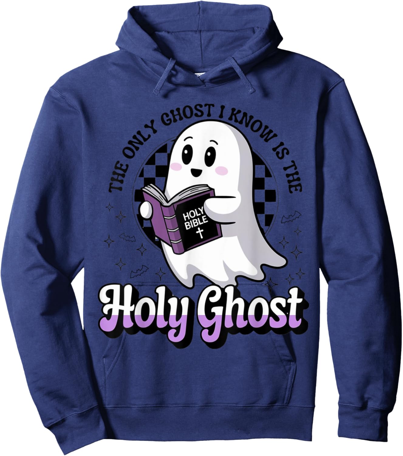 The Only Ghost I Know Is The Holy Ghost Hoodie - Hoodie | Navy