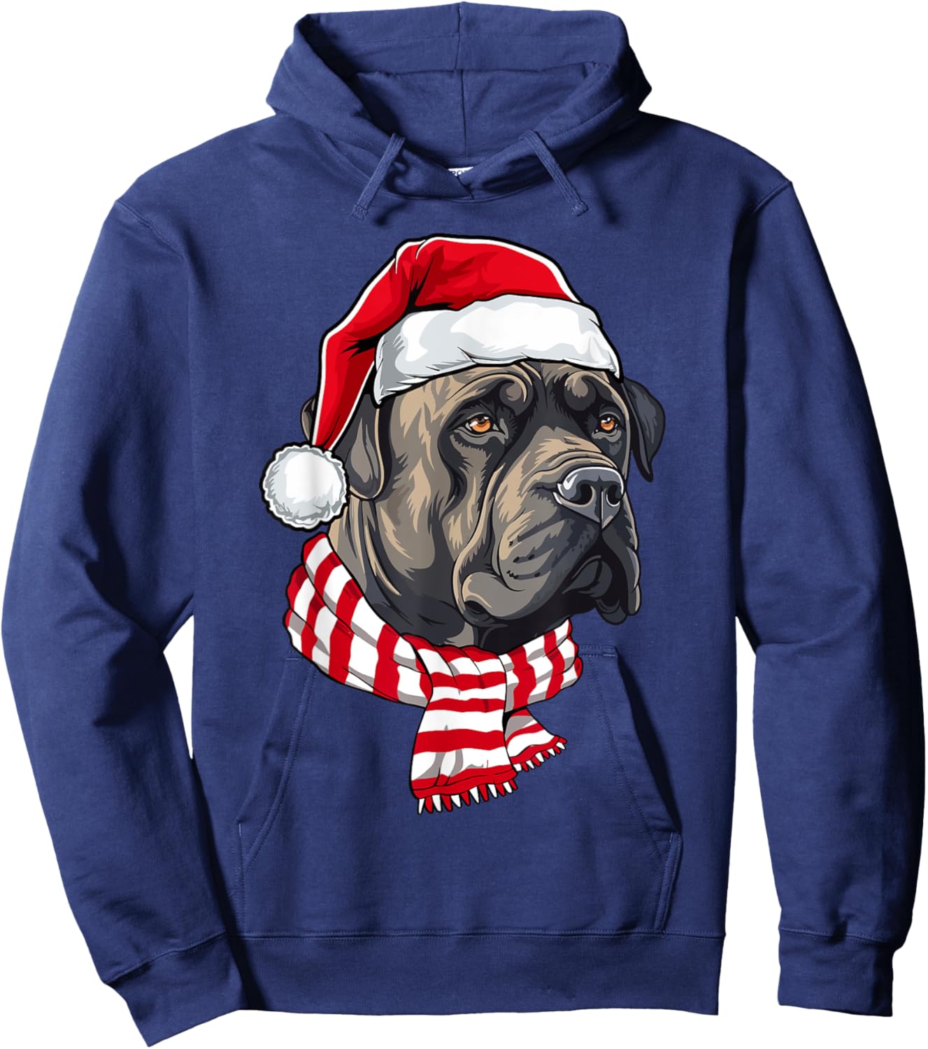 Santa Cane Corso Christmas Dog Lover Men Women Kids Hoodie - Hoodie | Navy