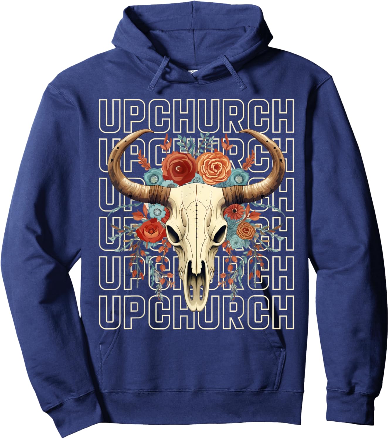 Customized Upchurch Name Family Pride Matching Hoodie - Hoodie | Navy