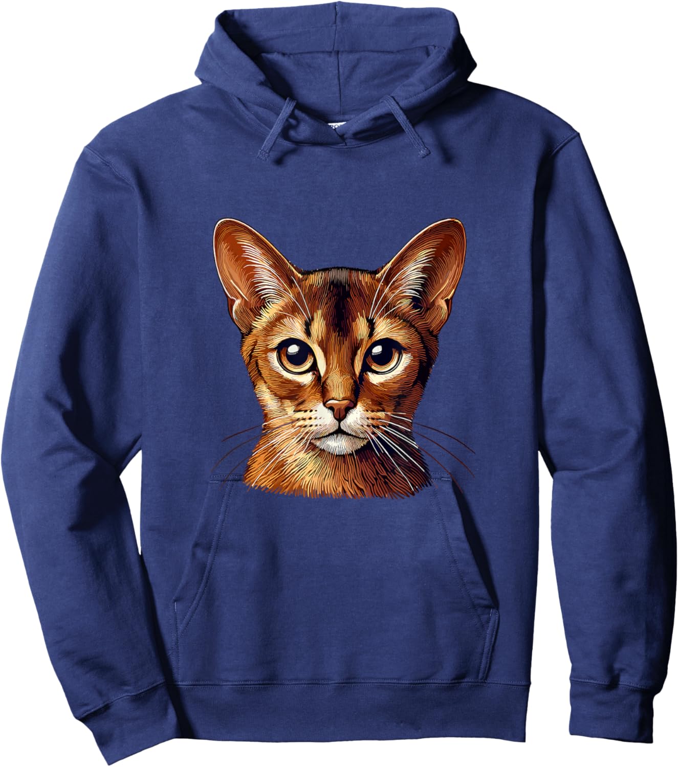 Cat Face - Abyssinian cat Women Kids Hoodie - Hoodie | Navy