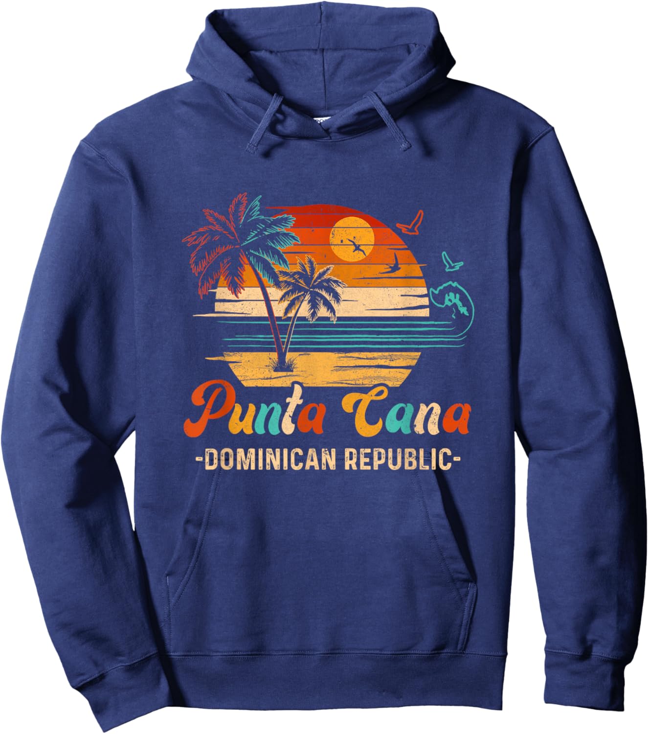 Dominican Republic Punta Cana Vacation 2025 Matching Family Hoodie - Hoodie | Navy
