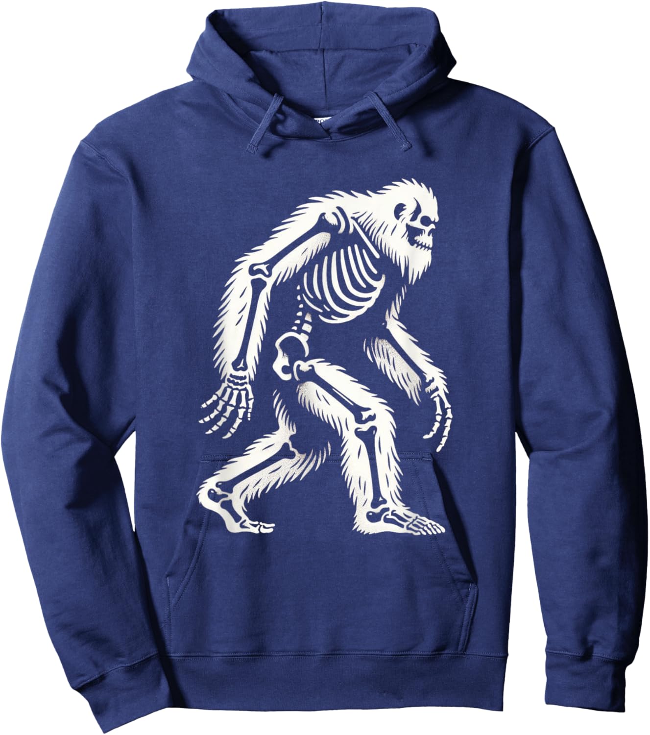 Funny Bigfoot Sasquatch Halloween skeleton Hoodie - Hoodie | Navy