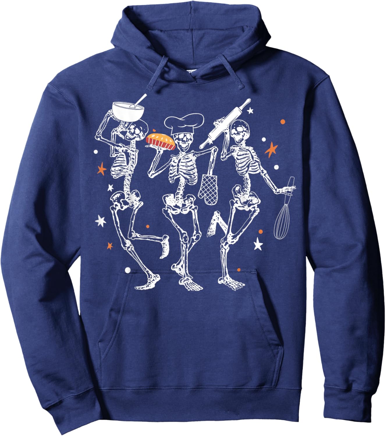 Dancing Skeletons Baking Cookie Baker Pastry Baker Hoodie - Hoodie | Navy