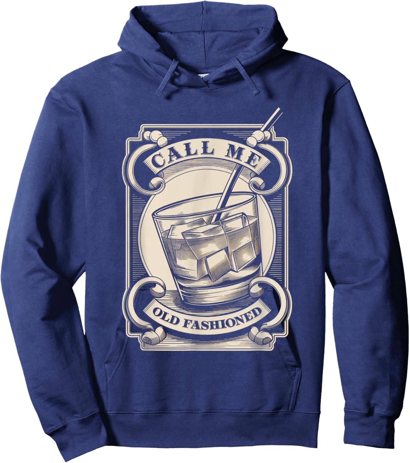 Call Me Old Fashioned Cocktail Whiskey Drink Lover Hoodie - Hoodie | Navy