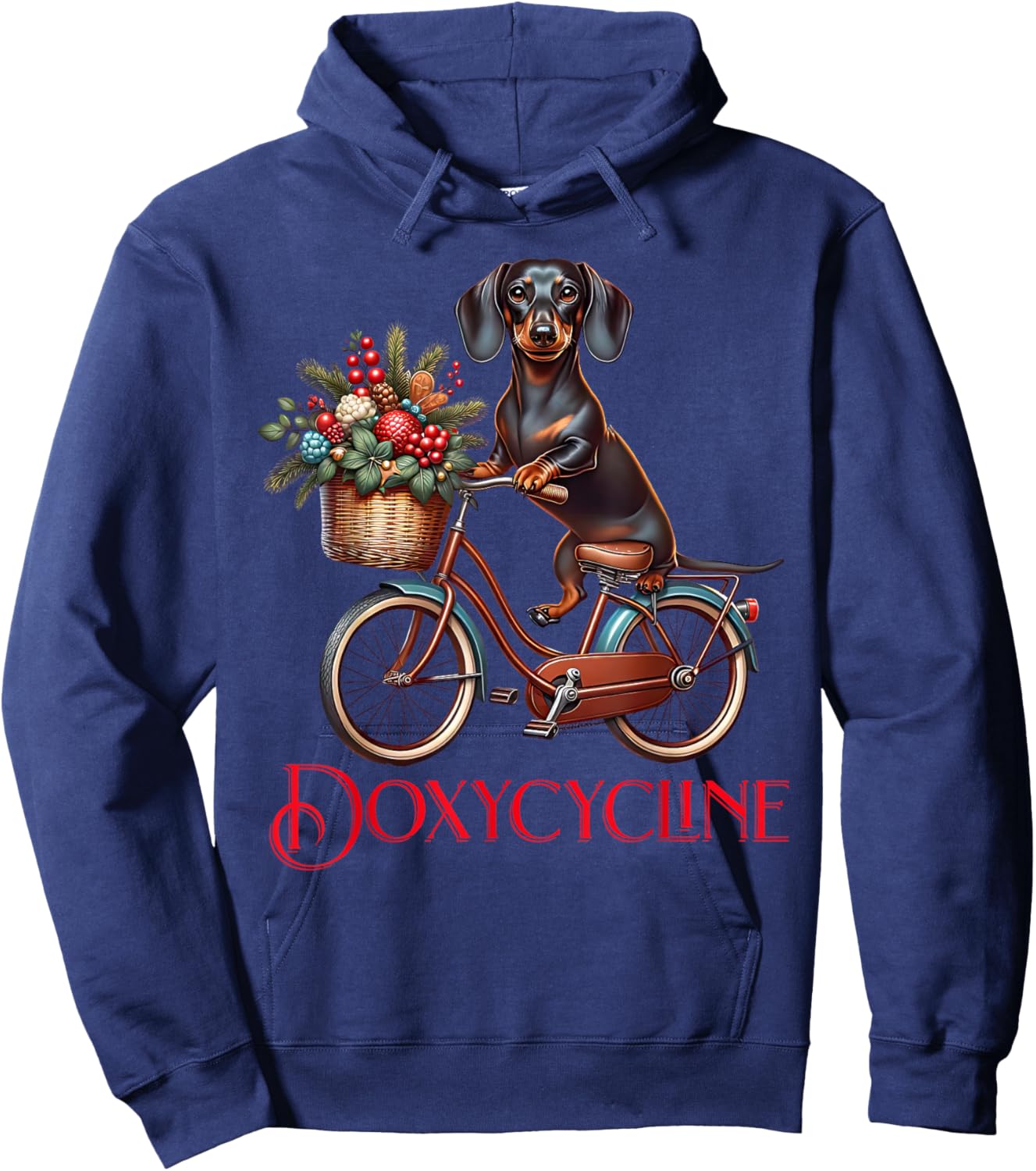 Doxycycline Pharmacy Pun Veterinary Pharmacists Christmas Hoodie - Hoodie | Navy