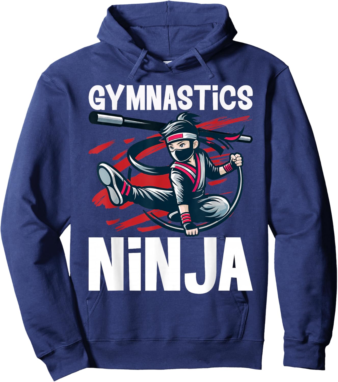 Gymnastics Ninja Boy Funny Sports Hoodie - Hoodie | Navy