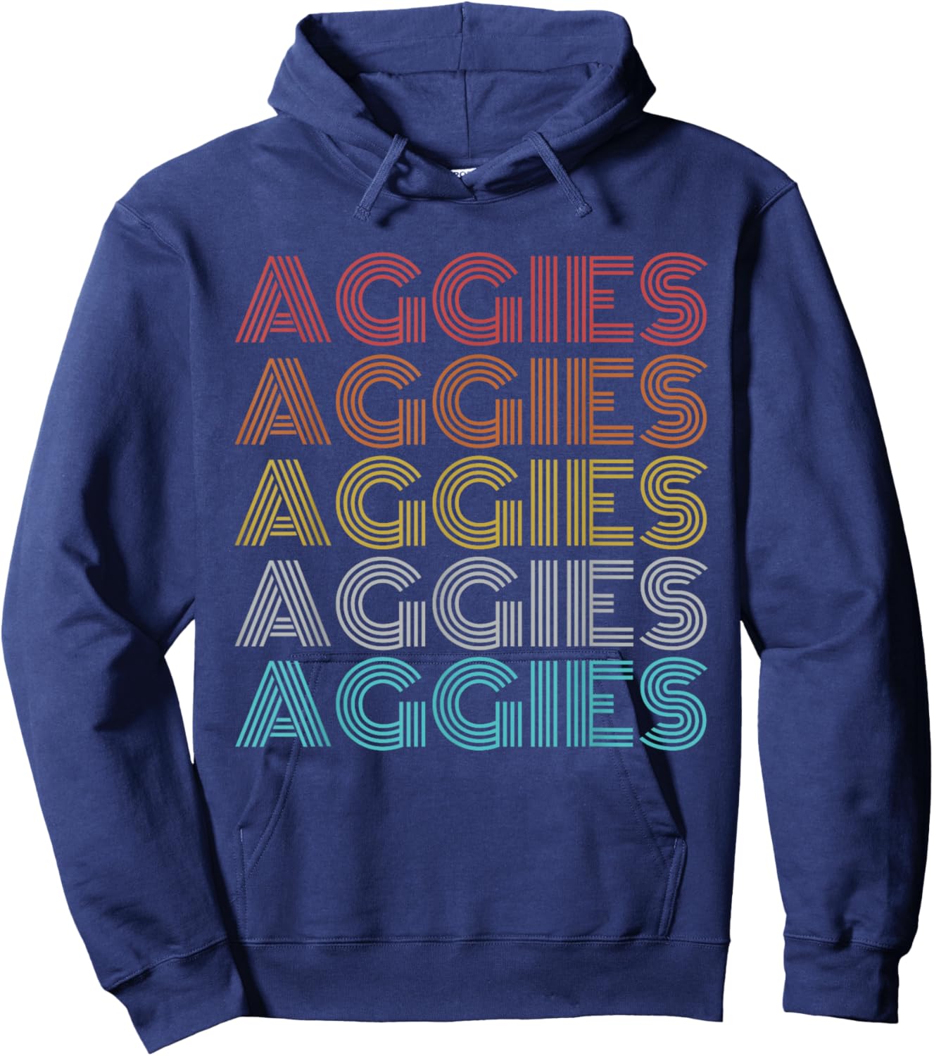 Retro Vintage Aggies Hoodie - Hoodie | Navy