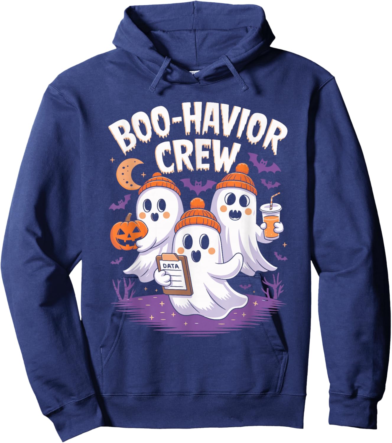 Boo Havior Crew Hoodie - Hoodie | Navy