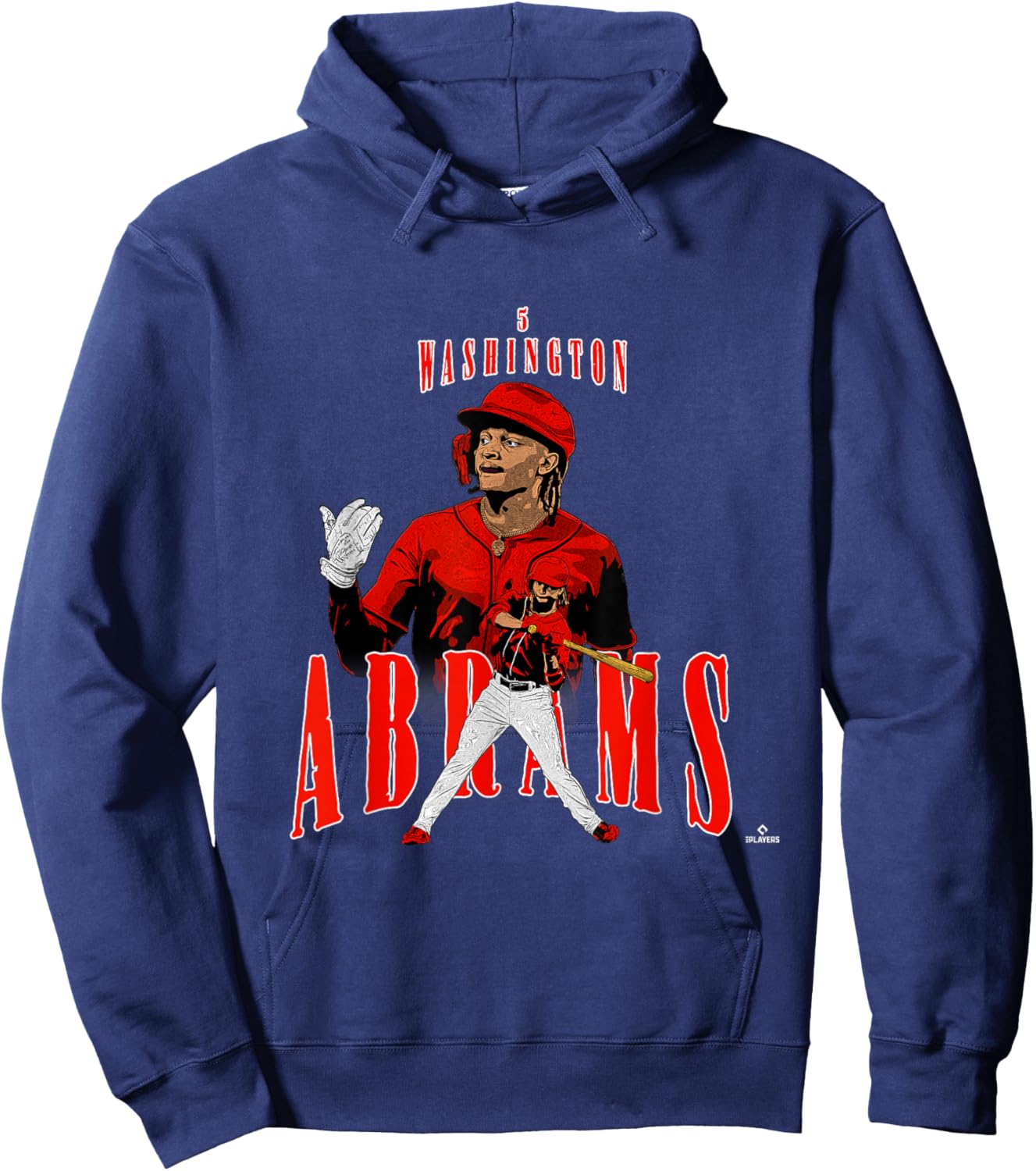 License Champs | CJ Abrams | Washington Baseball Players | MLBCJBRA3002 Hoodie - Hoodie | Navy
