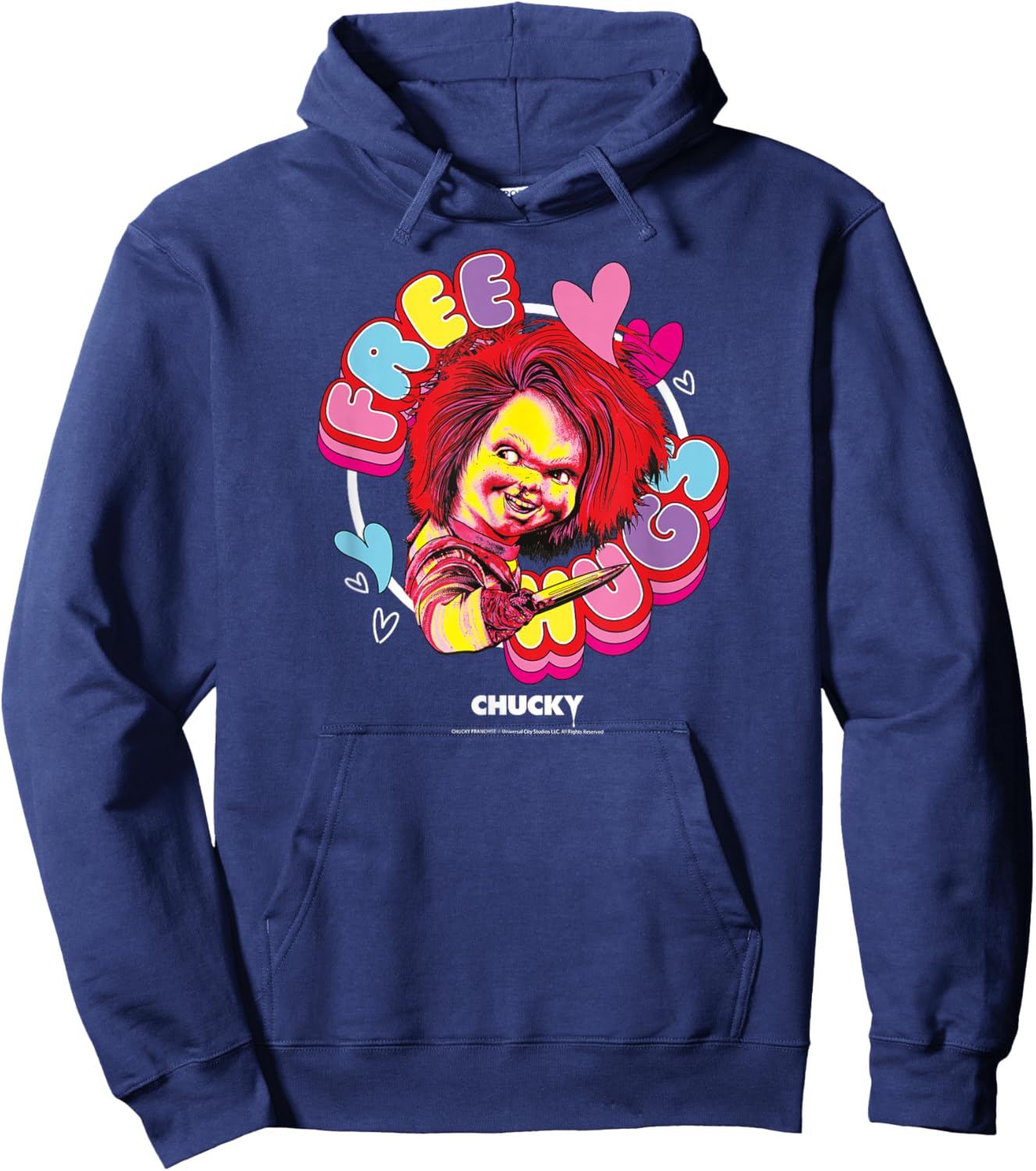 Chucky Free Hugs Stab Hoodie - Hoodie | Navy