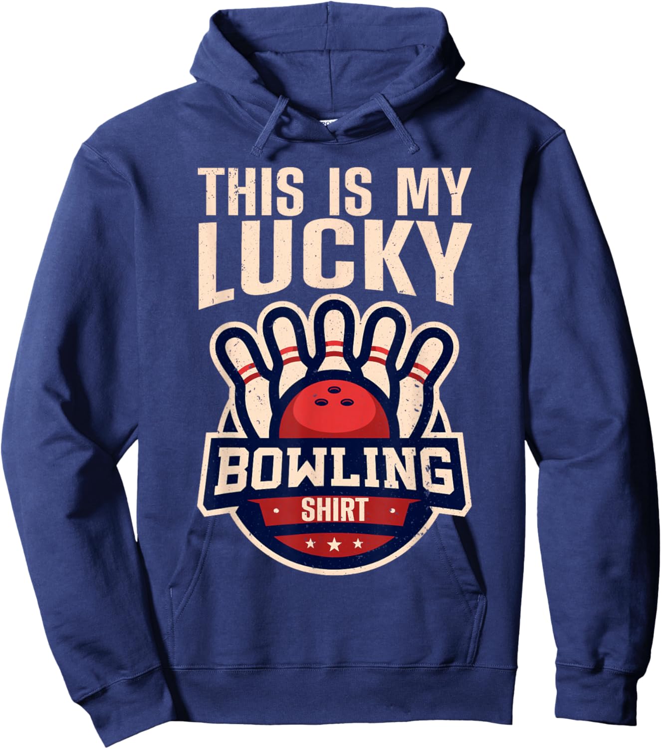 Funny Bowling Design Women Kids Bowling Lover Bowler Hoodie - Hoodie | Navy