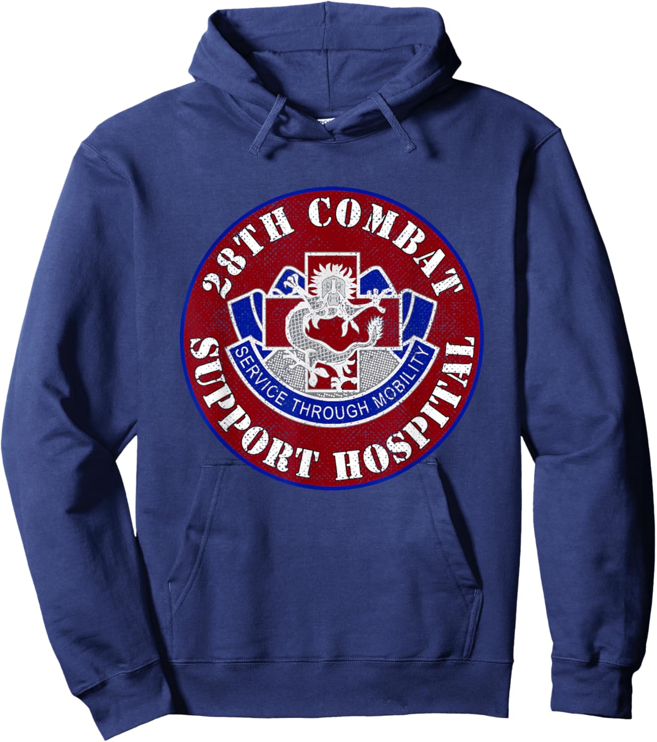 28th Combat Support Hospital Veterans Day Vintage Gifts Hoodie - Hoodie | Navy