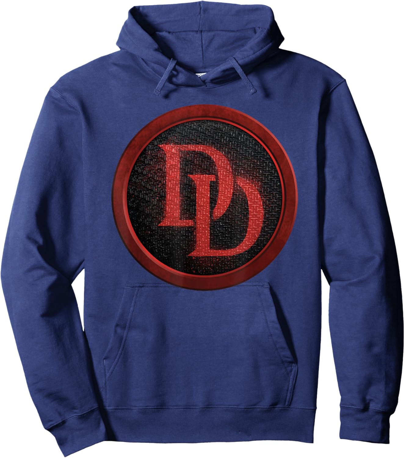Marvel Daredevil: Born Again Born Again Gritty Red DD Icon T-Shirt - Hoodie | Navy