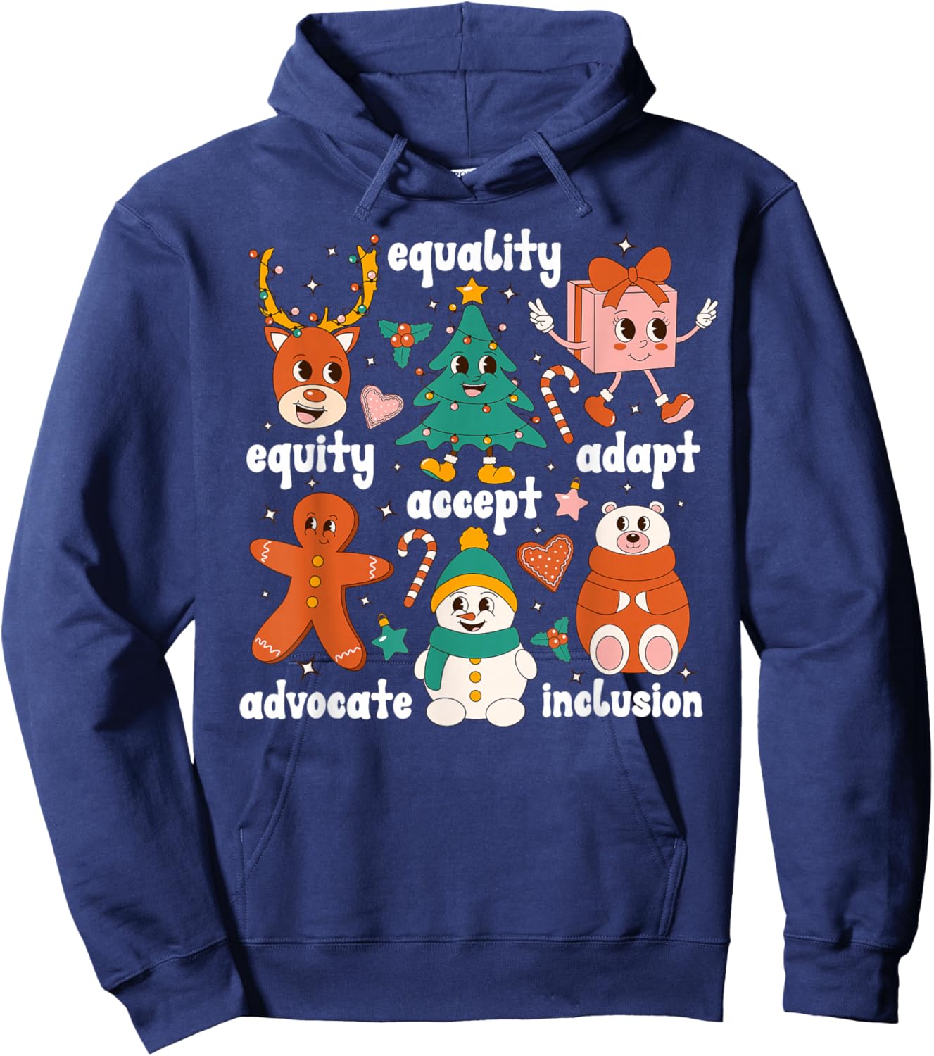 SPED Teacher Christmas Special Education Teacher Xmas Party Hoodie - Hoodie | Navy