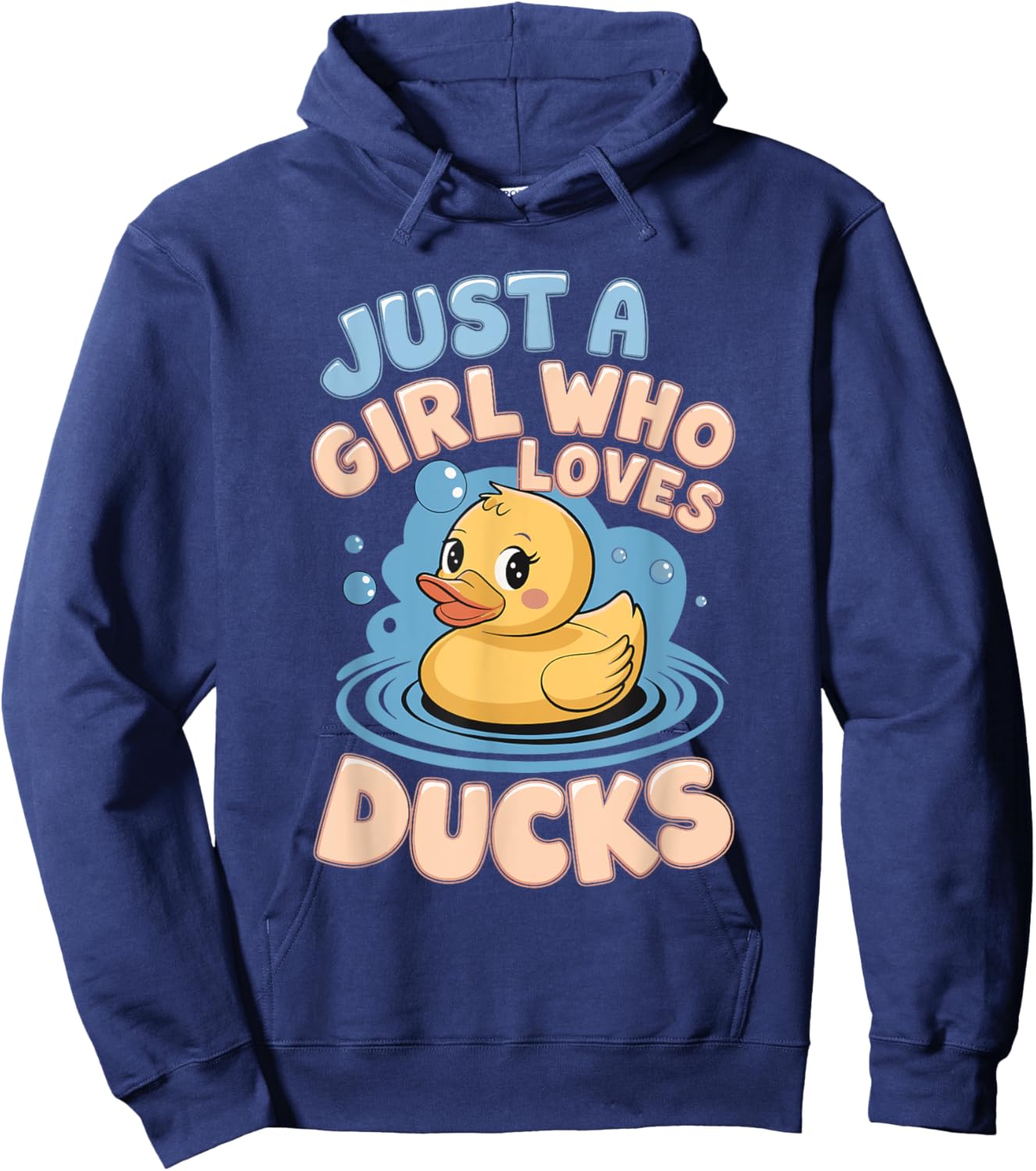 Just a girl who loves Ducks Girl Hoodie - Hoodie | Navy