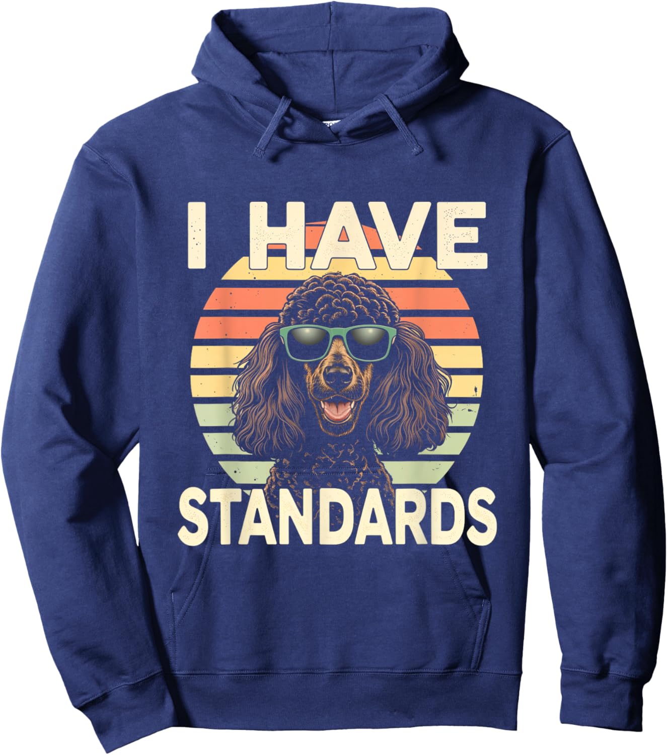 I Have Standards Dog Poodle Pet Owner Canine Lovers Women Hoodie - Hoodie | Navy
