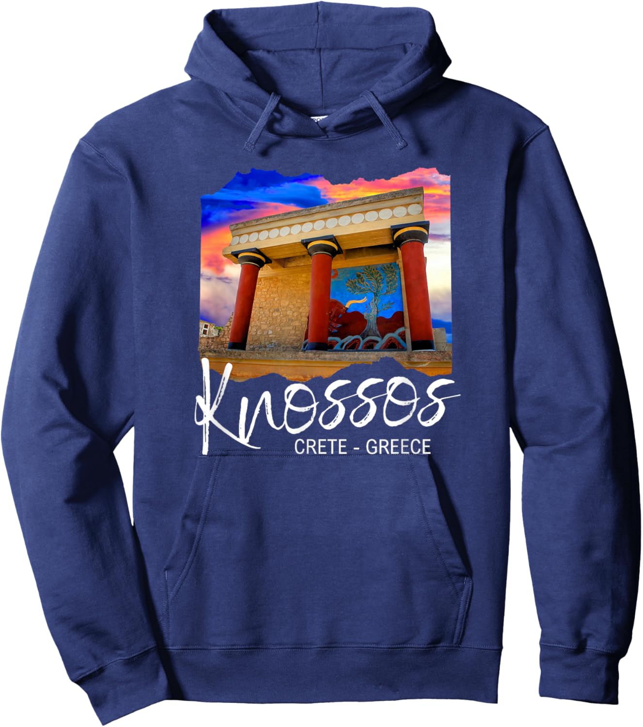 Knossos Crete / Knossos Greece Hoodie - Hoodie | Navy
