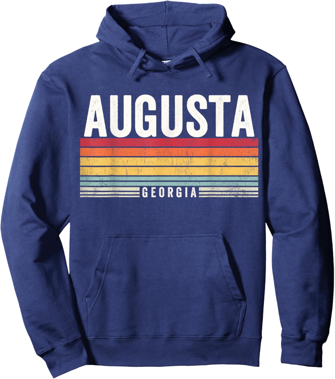 Augusta Georgia Vintage Sunset, Augusta Georgia, Augusta Hoodie - Hoodie | Navy
