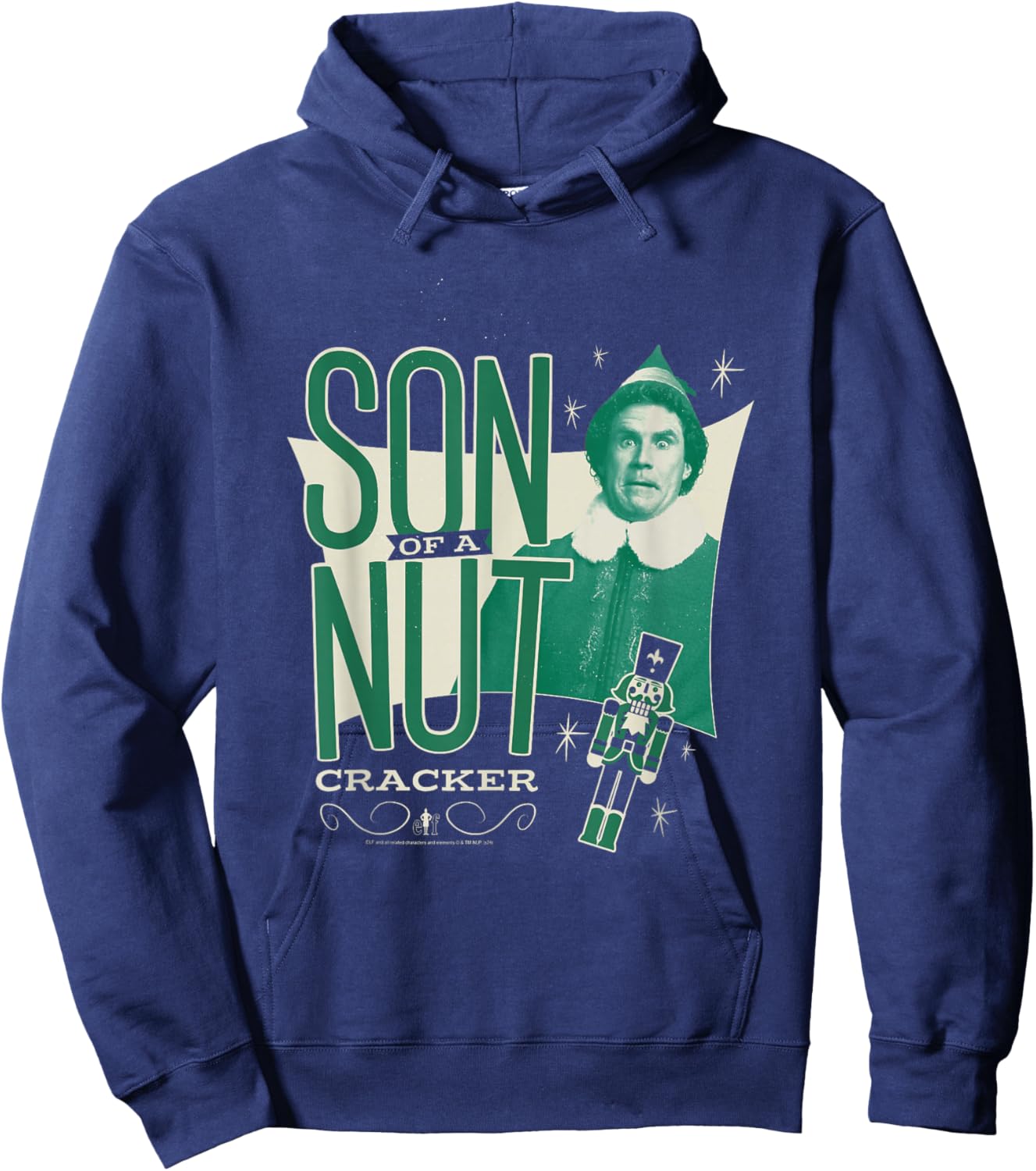 Elf Vintage Buddy Son of a Nutcracker Funny Christmas Hoodie - Hoodie | Navy