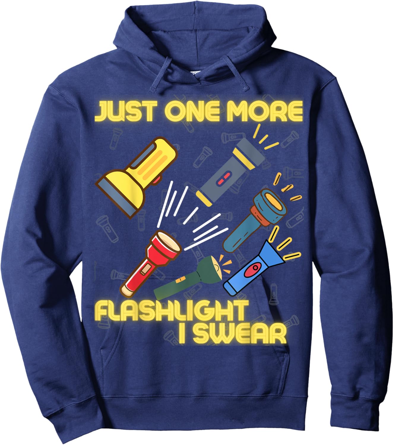 Just One More Flashlight - Flashlight Collector Hoodie - Hoodie | Navy