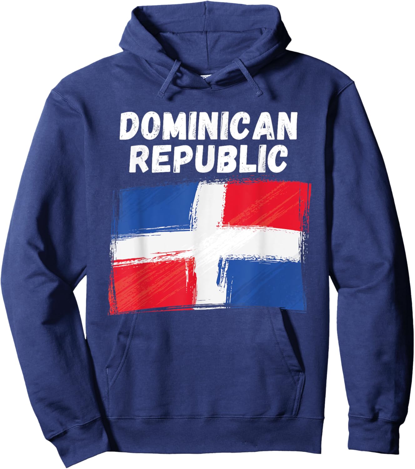 Dominican Republic Flag Grunge Vintage Dominican Flag Hoodie - Hoodie | Navy