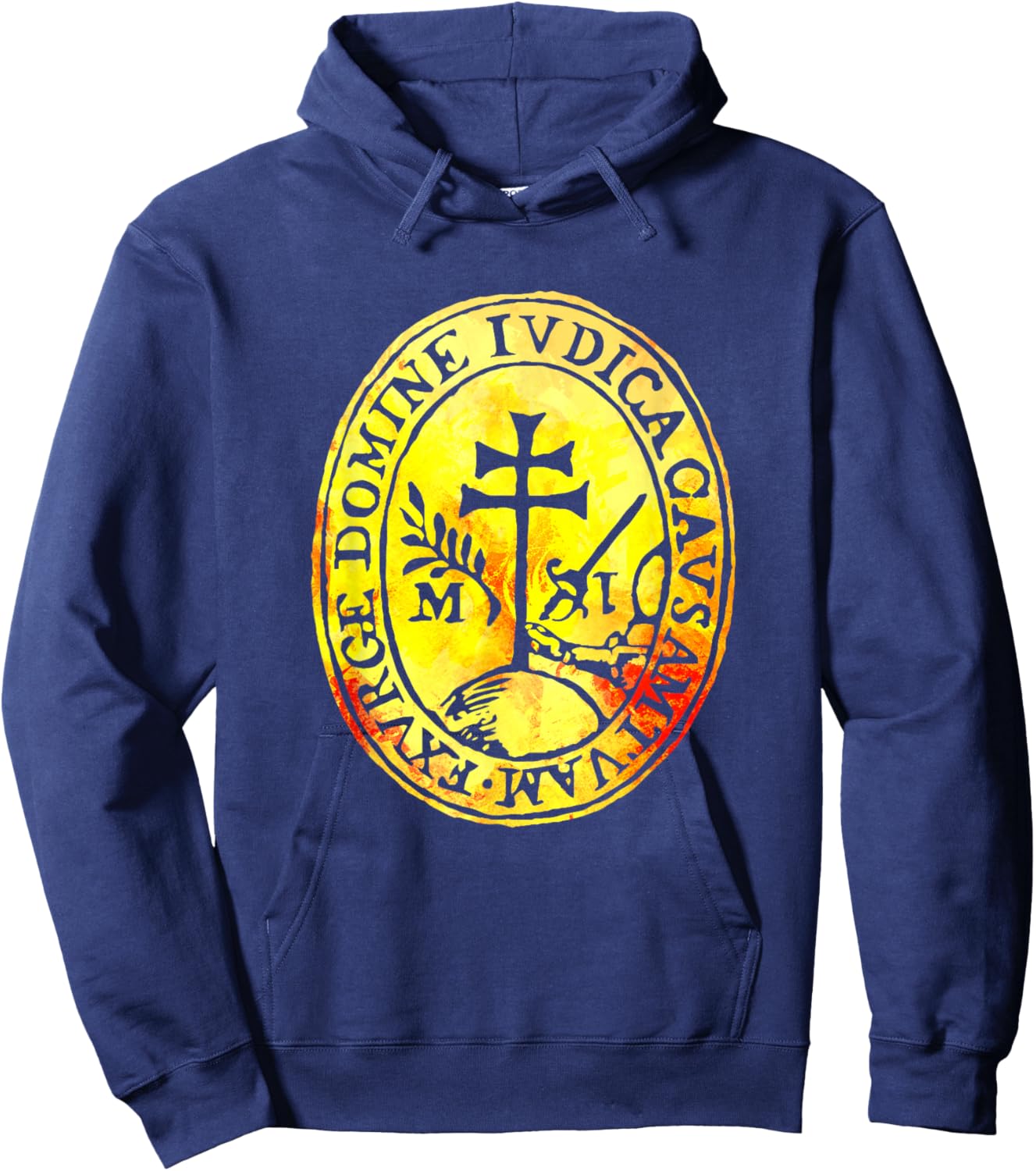 Spanish Inquisition Seal Catholic History Symbol Hoodie - Hoodie | Navy