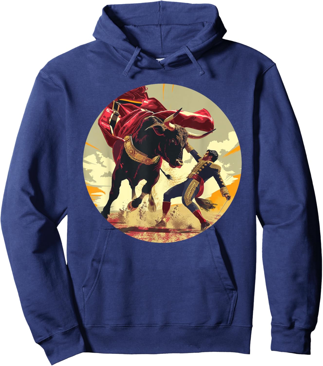 Amazing Bull Fight for Matador Lovers Hoodie - Hoodie | Navy