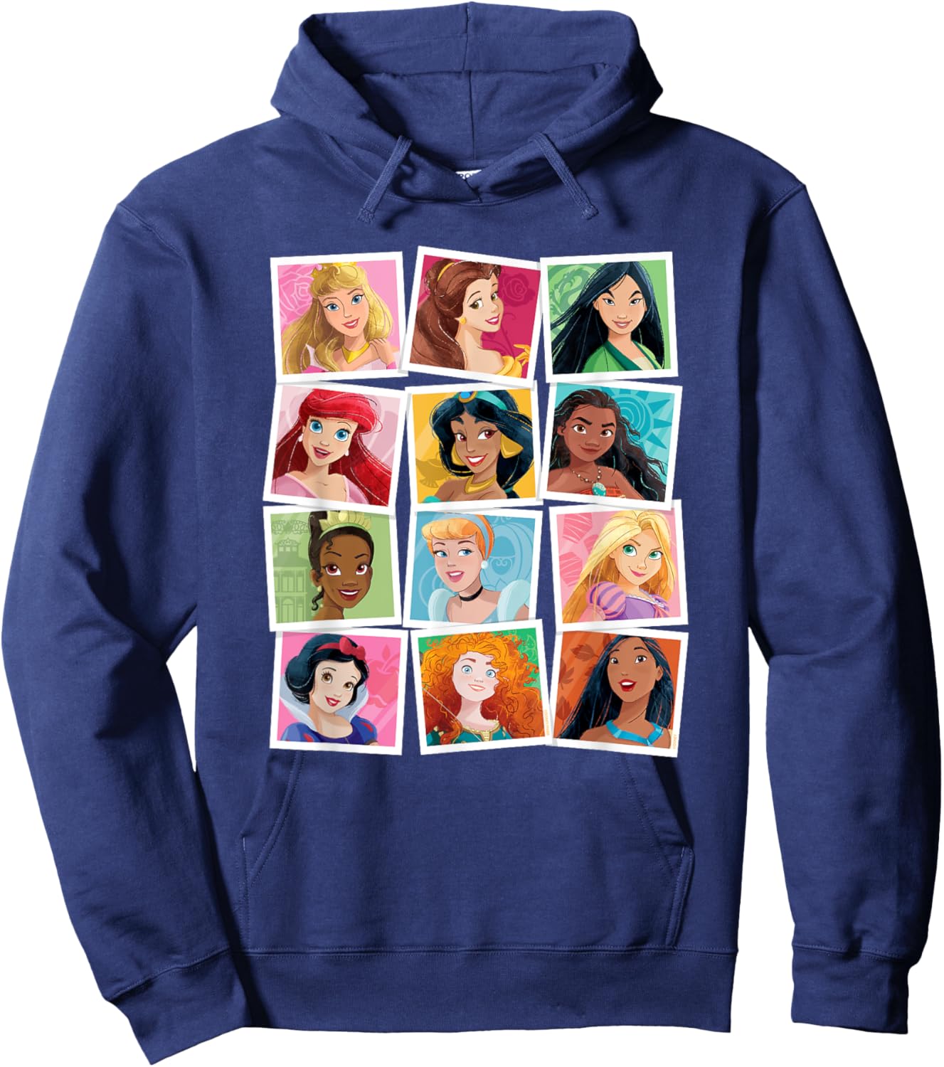Disney Princess Photos Portrait Picture Collection Hoodie - Hoodie | Navy