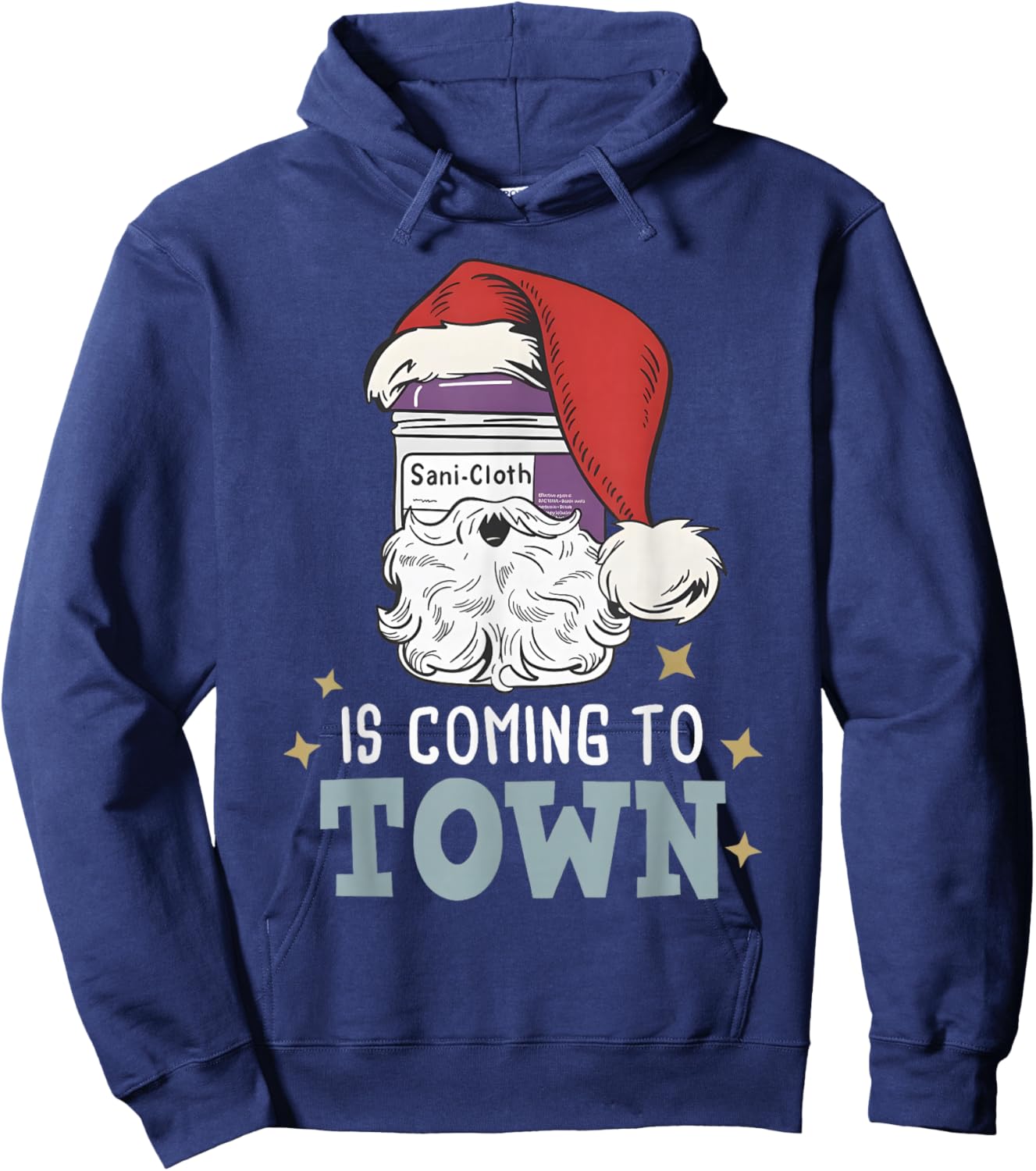 Funny Nurse Christmas Rn Tech Medical Assistant Holiday Hoodie - Hoodie | Navy