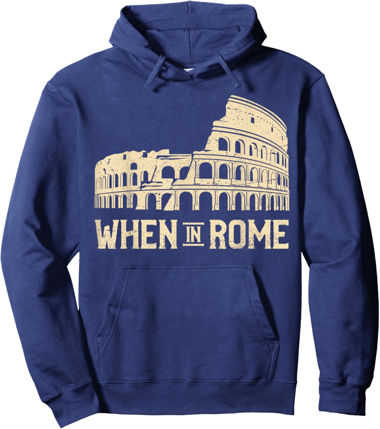 When In Rome - Black, Small, -Adults, Short Sleeve, , Classic, Roman Empire Hoodie - Hoodie | Navy