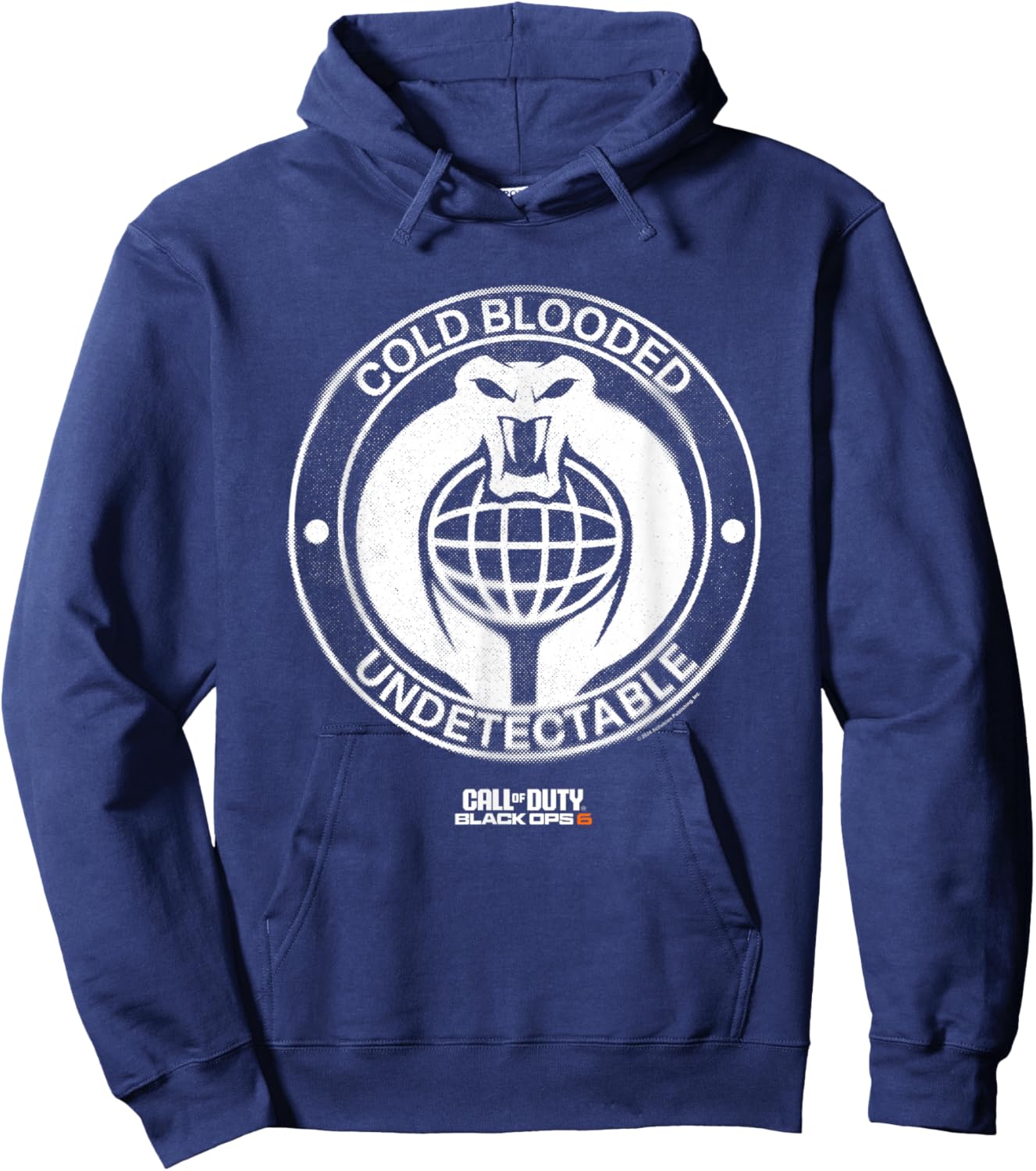 Call of Duty Black Ops 6 Cold Blooded Undetectable Faded Hoodie - Hoodie | Navy
