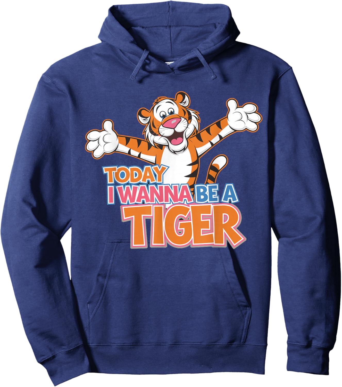 Today I wanna be a Tiger Design | Tiger Lover Stuff | Tiger Hoodie - Hoodie | Navy