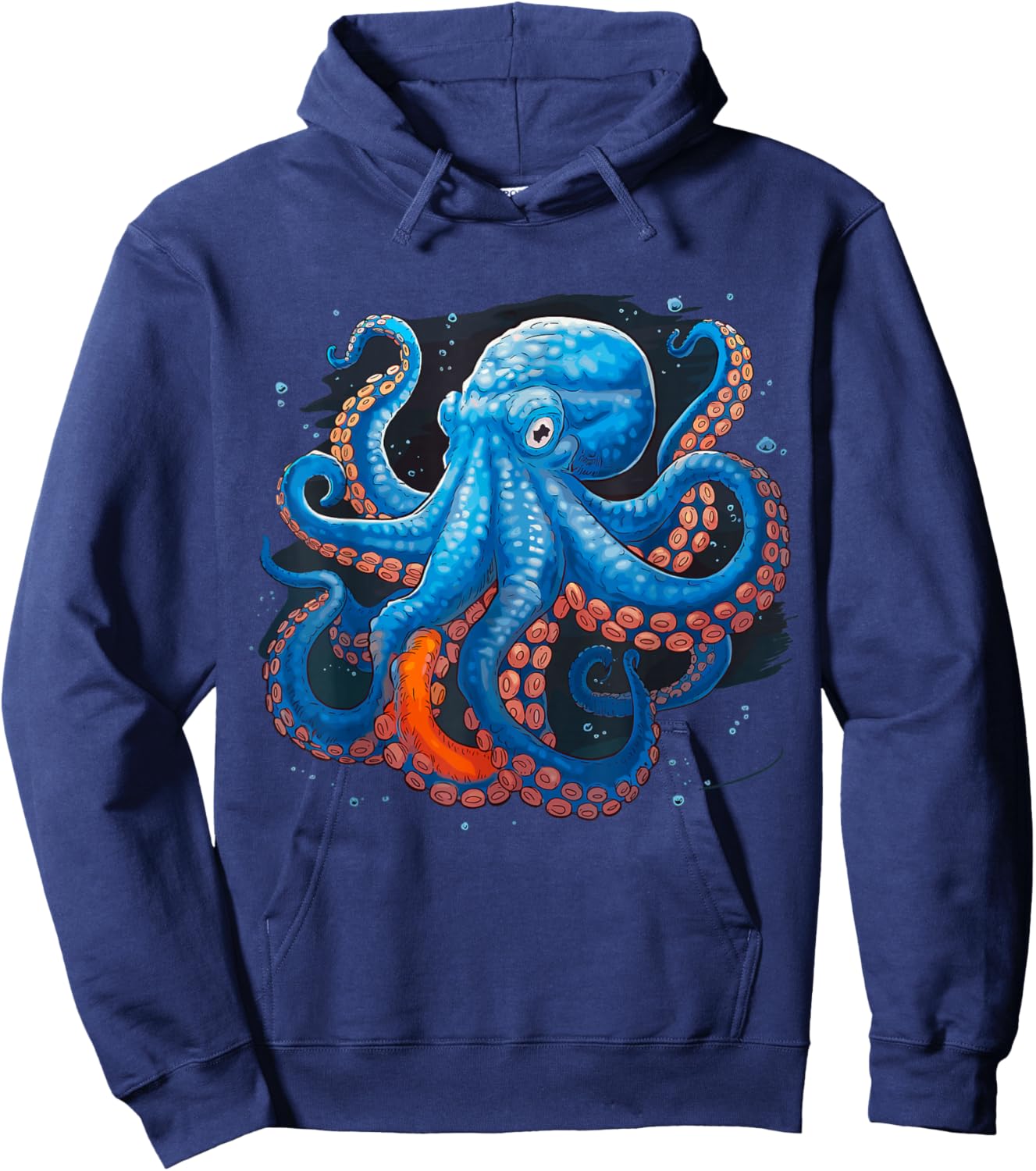 Blue Octopus Hoodie - Hoodie | Navy
