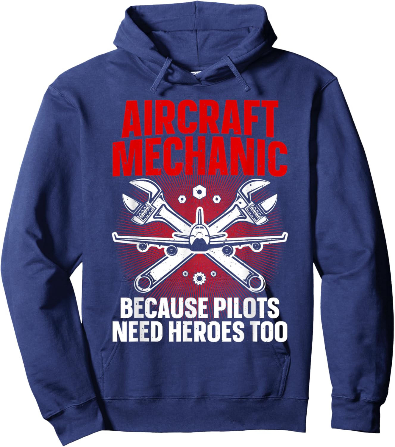 Cool Aircraft Mechanic Art Women Aviation Mechanic Hoodie - Hoodie | Navy