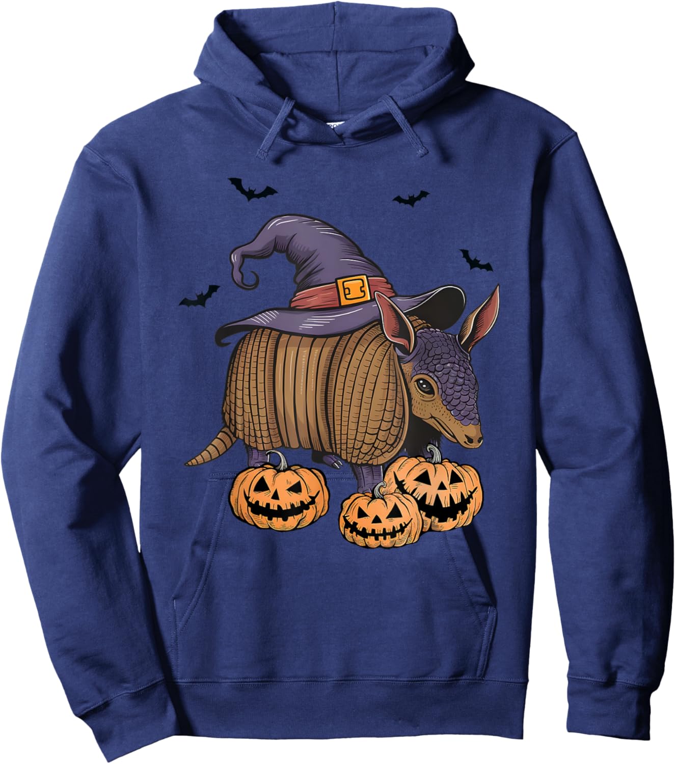 Halloween Armadillo Funny Witch Armadillo Costume girls kids Hoodie - Hoodie | Navy