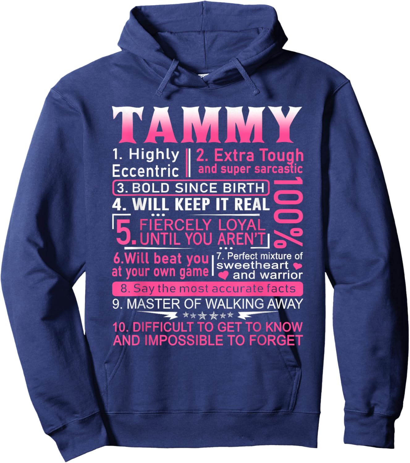 Tammy Name Shirt Personalized Tammy First Name Hoodie - Hoodie | Navy