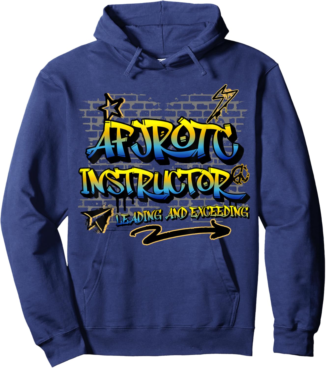 Proud AFJROTC Instructor US Veteran Military AFJROTC Teacher Hoodie - Hoodie | Navy