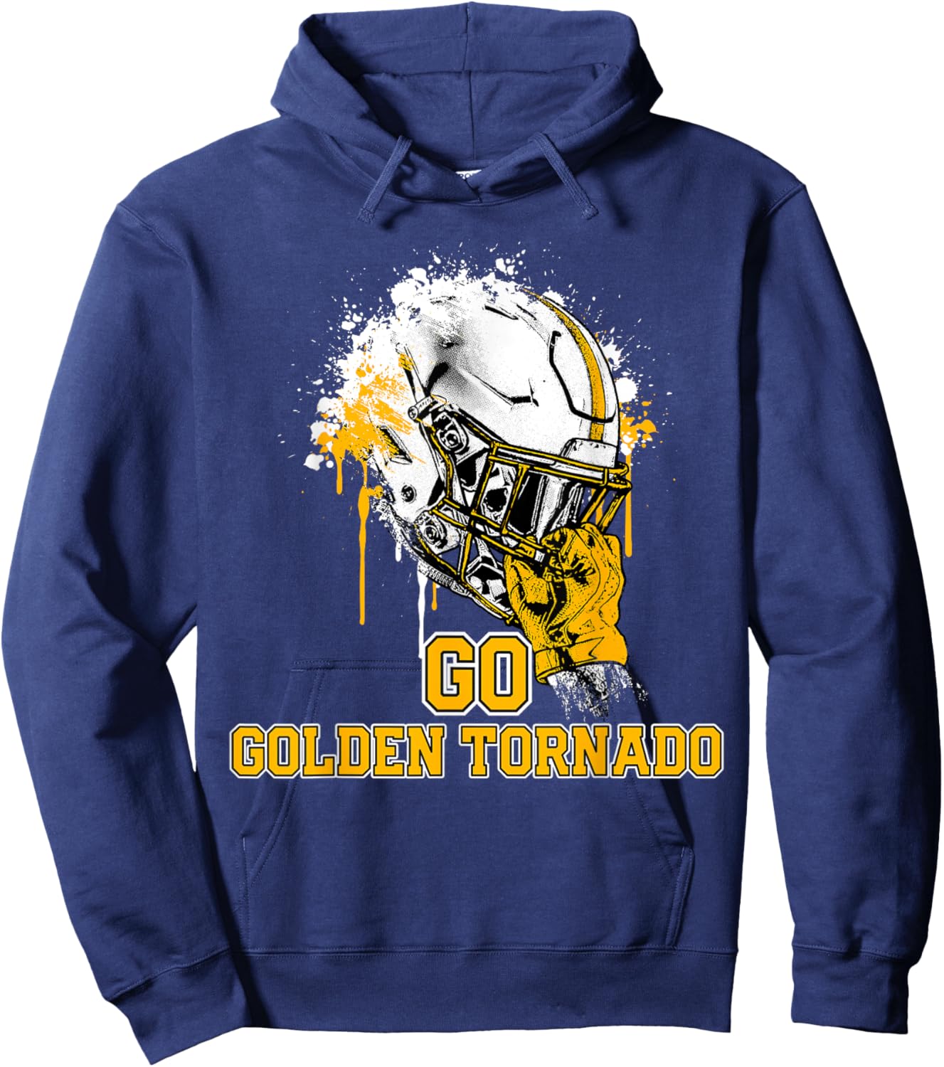 Haynesville Golden Tornado Rising Helmet GO! Hoodie - Hoodie | Navy
