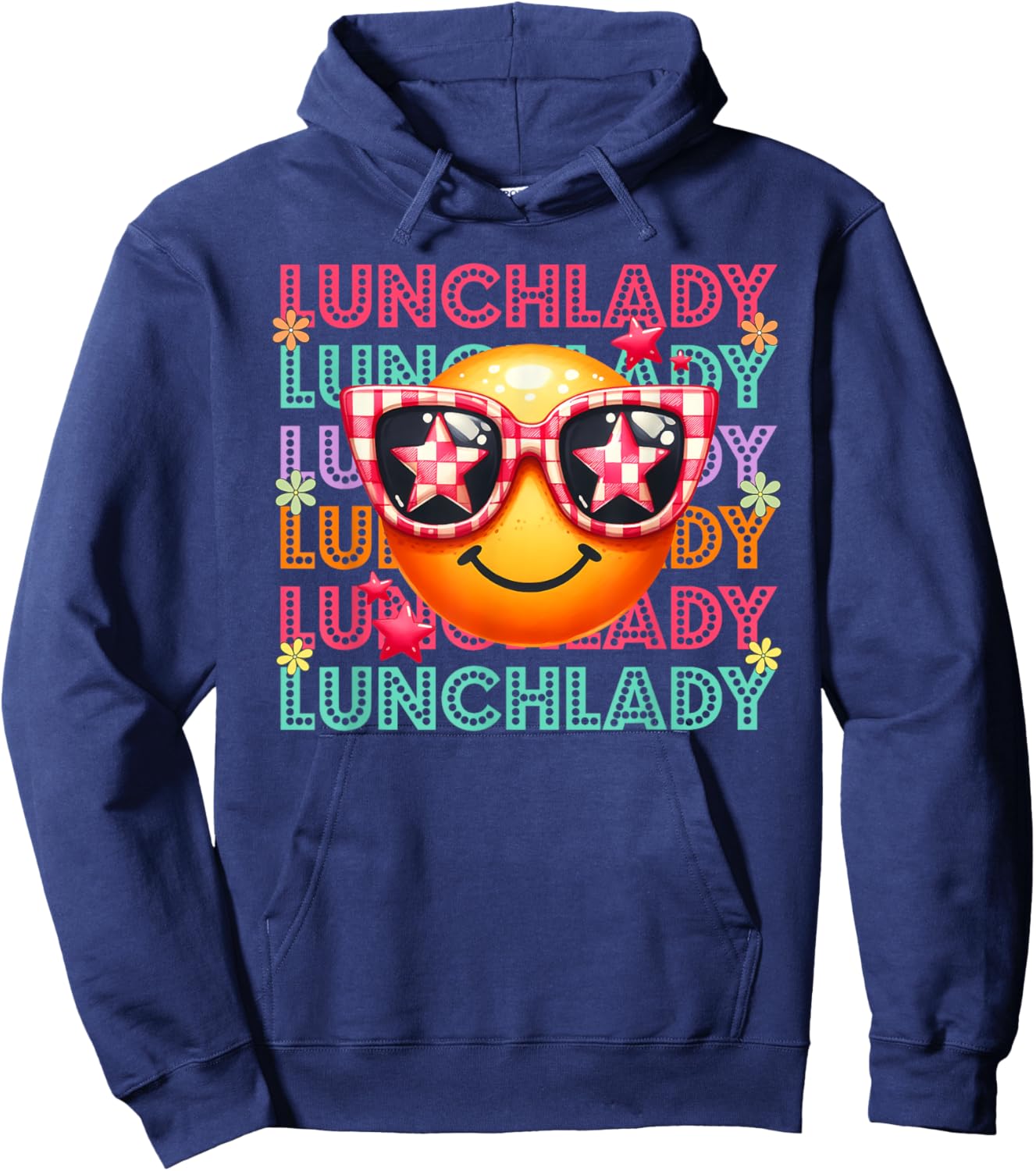 Lunch Lady Funny Cafeteria Worker Appreciation Hoodie - Hoodie | Navy