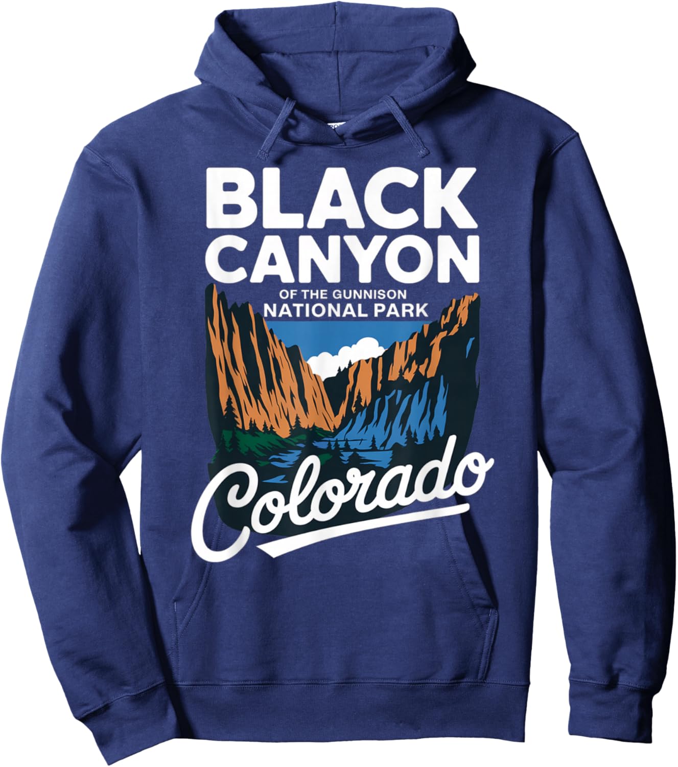Colorado Gunnison Black Canyon National Park Scenic Hoodie - Hoodie | Navy