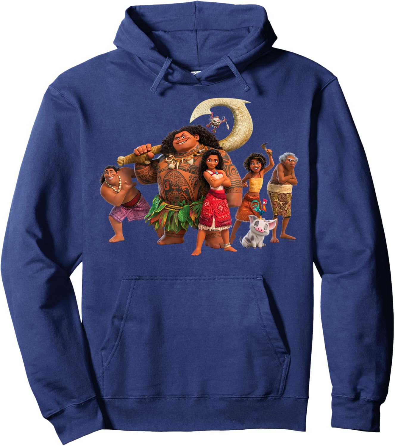 Disney Moana 2 Moana’s Ocean Adventure Crew Group Together Hoodie - Hoodie | Navy