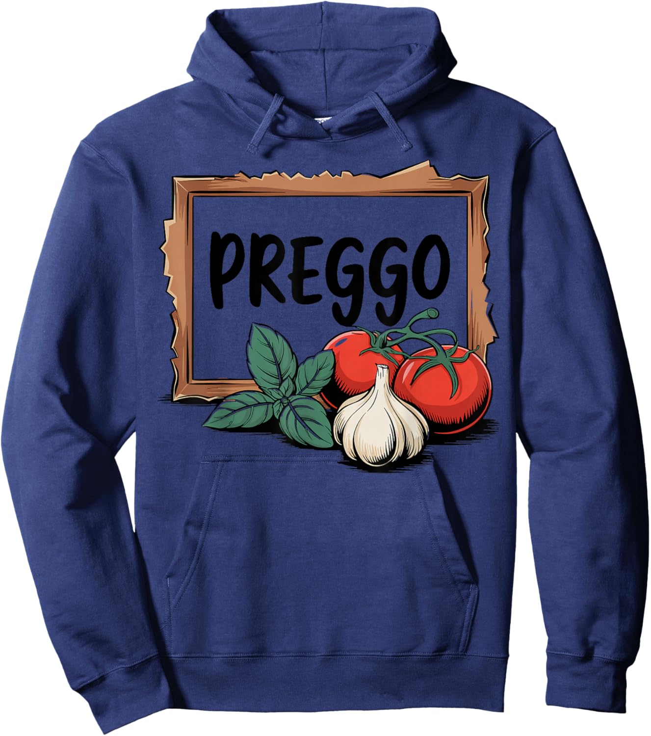 Preggo Sauce Costume Cute and Funny Pregnancy Announcement Hoodie - Hoodie | Navy