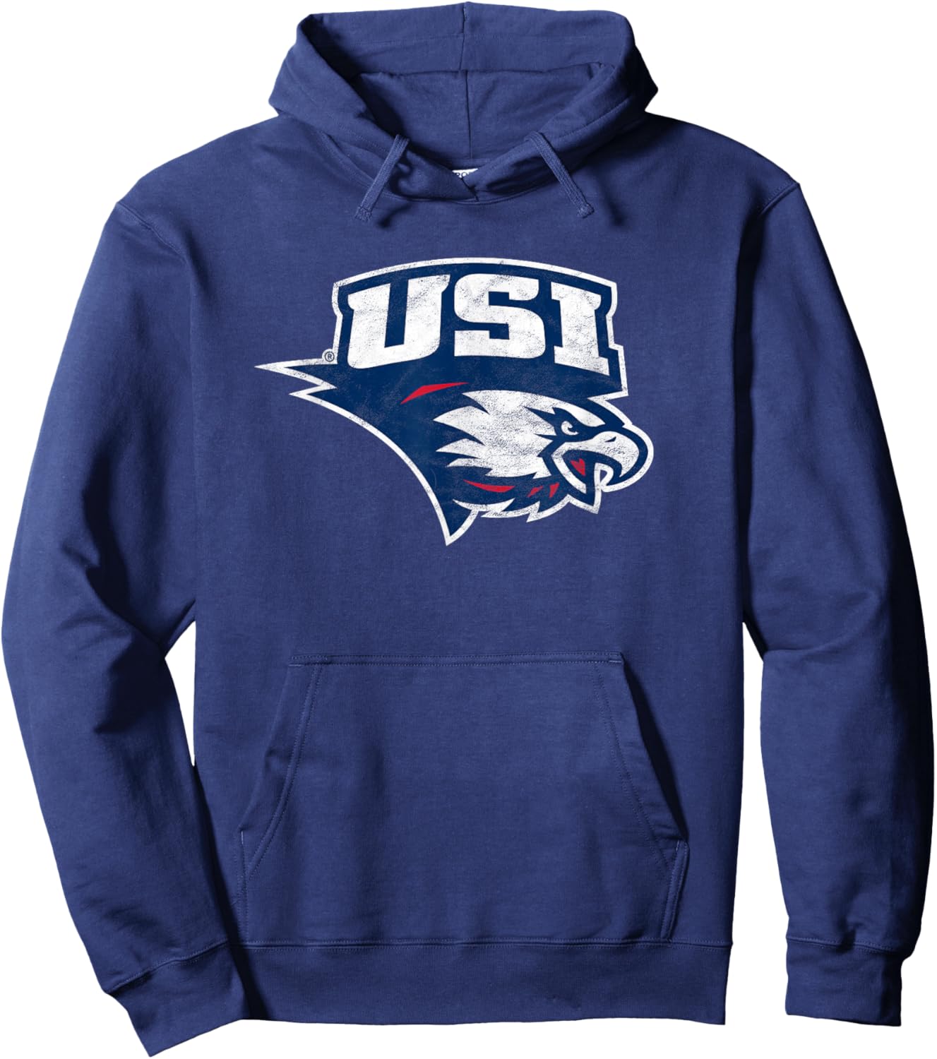 University of Southern Indiana USI Eagles Distressed Primary Hoodie - Hoodie | Navy