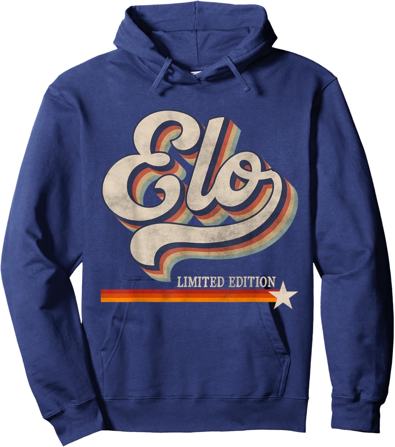 Vintage Elo Proud Name Retro Style Elo Limited Edition Hoodie - Hoodie | Navy