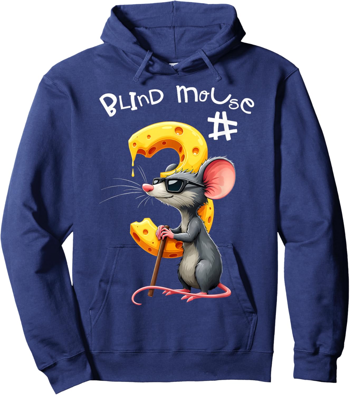 Three Blind Mice Matching Halloween Group Costume Mouse #1 Hoodie - Hoodie | Navy