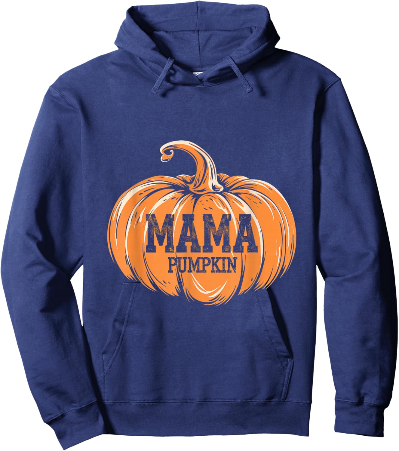 Mama Pumpkin Pumpkin Mama Fall Autumn Family Holiday Hoodie - Hoodie | Navy
