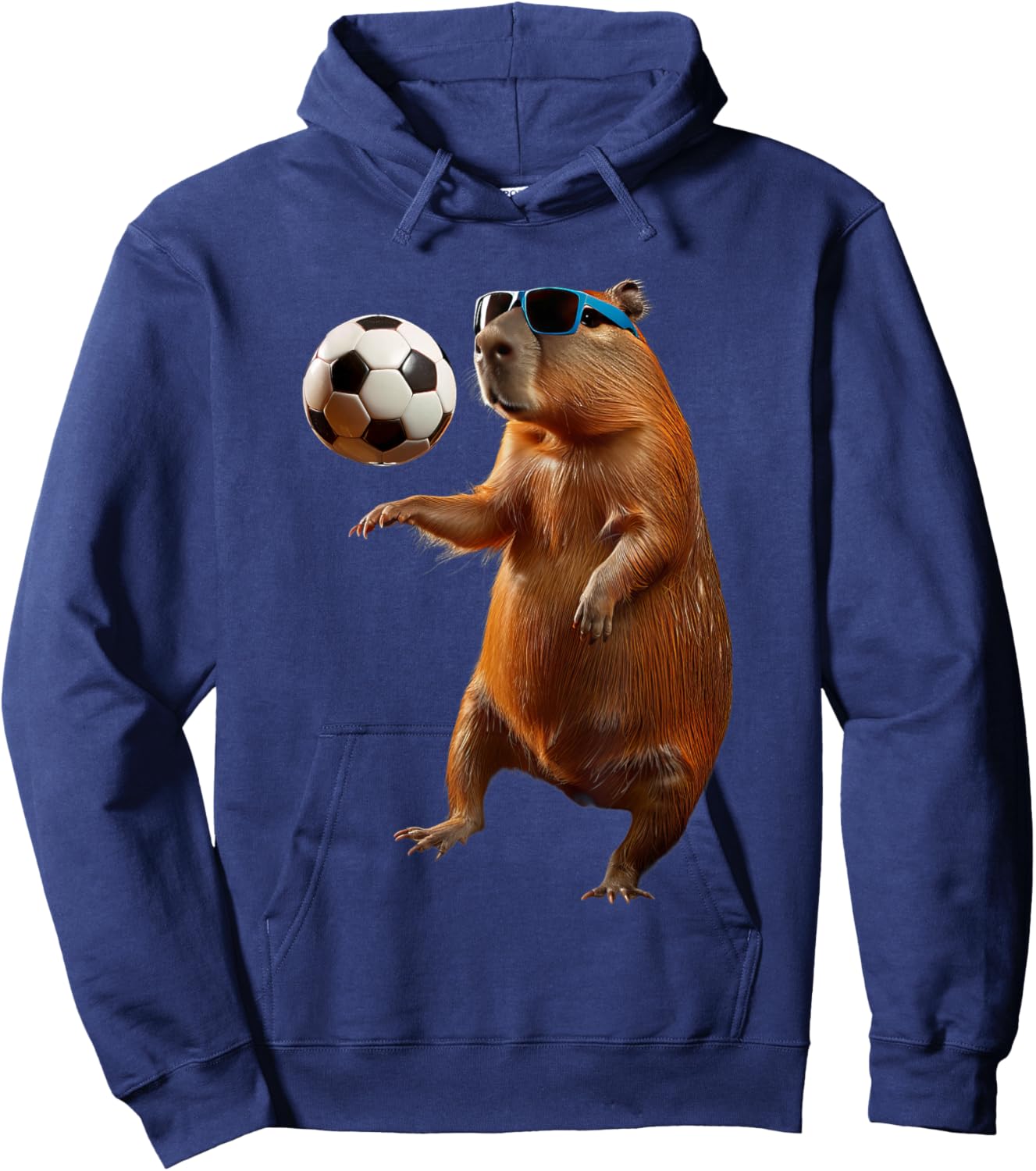 Capybara Soccer Hoodie - Hoodie | Navy