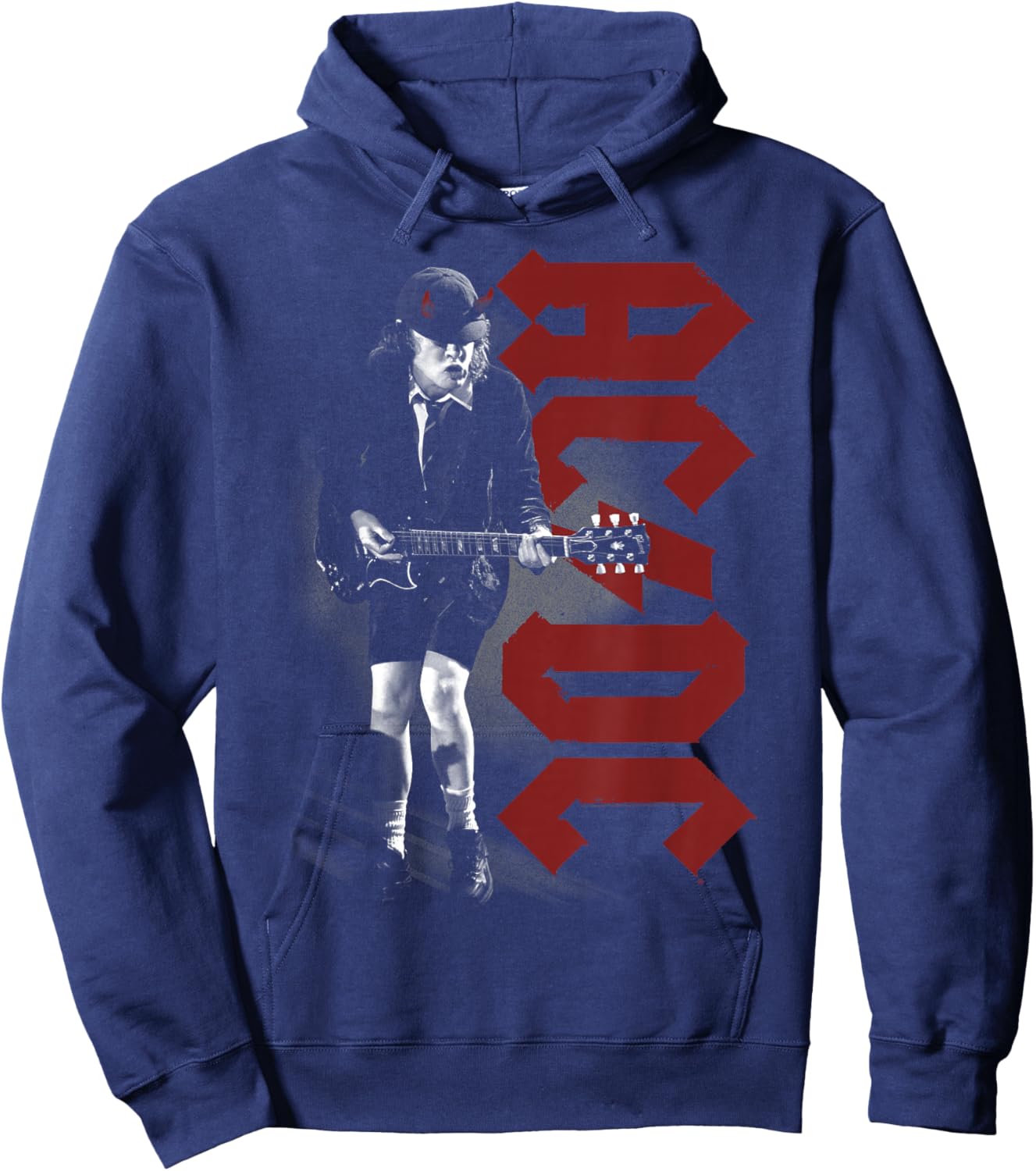 AC/DC Angus Rockin Black Hoodie - Hoodie | Navy